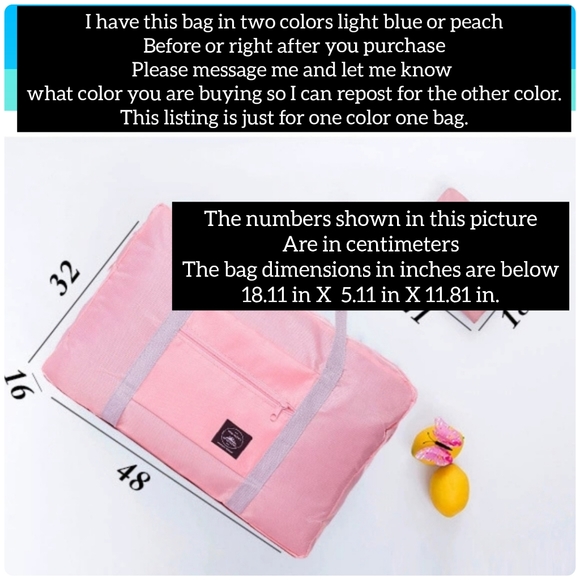 5/25 new, XXL travel bag, waterproof, attaches to luggage, pockets 3 colors avai - Picture 8 of 12